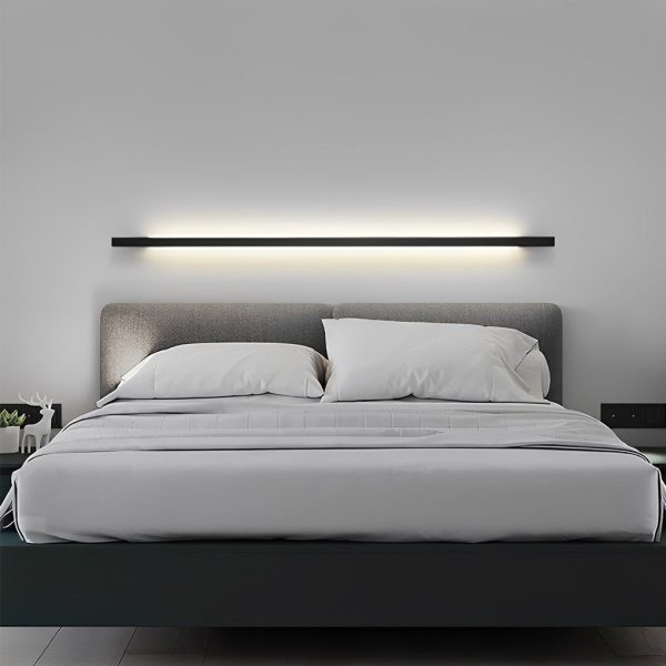 CHWDA24843 Minimalist Strip Three Step Dimming LED Black Postmodern Wall Lamp - Image 8