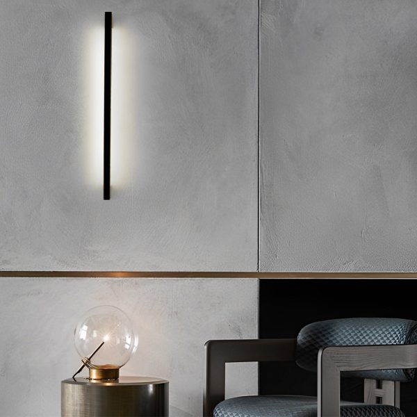 CHWDA24843 Minimalist Strip Three Step Dimming LED Black Postmodern Wall Lamp - Image 12