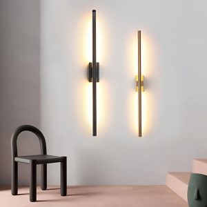 CHWDA24846 Electroplated Metal Strip LED Modern Wall Sconce Lighting Wall Lamp