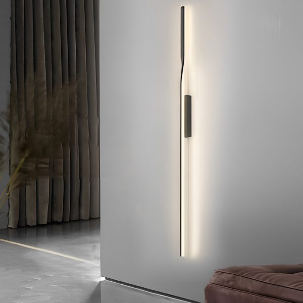 CHWDA24851 Creative Linear Strip LED Black Nordic Wall Lamp Wall Sconce Lighting - Image 2