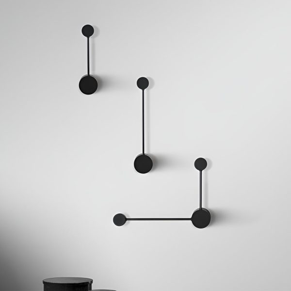 CHWDA24847 Creative Round Line LED Black Nordic Wall Art Light Wall Sconce Lighting - Image 3