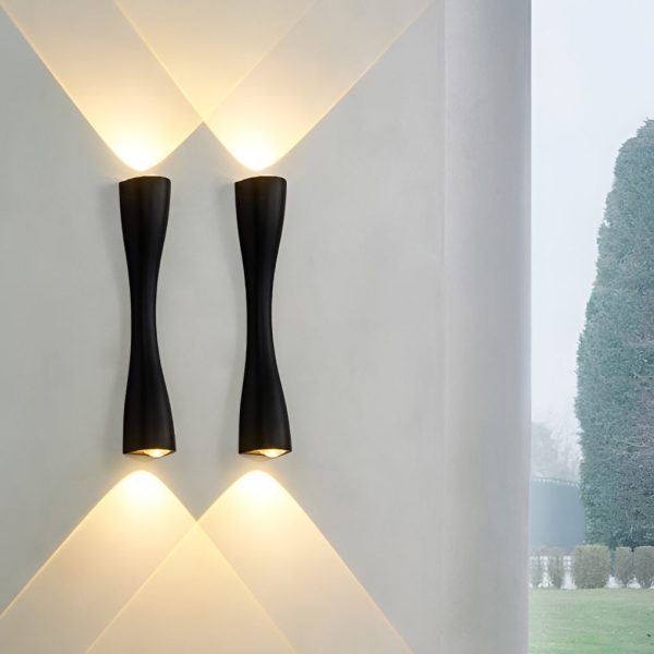 CHWDA24849 Electroplated Metal LED Up and Down Lights Modern Wall Sconce Lighting