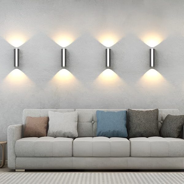 CHWDA24844 Rectangular Led Up and Down Lights Waterproof Black Modern Wall Lamp - Image 3