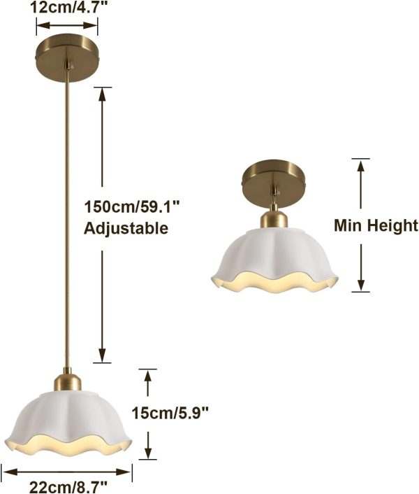 CHWDA24821 Ceramic Pendant Vintage Century - Image 2