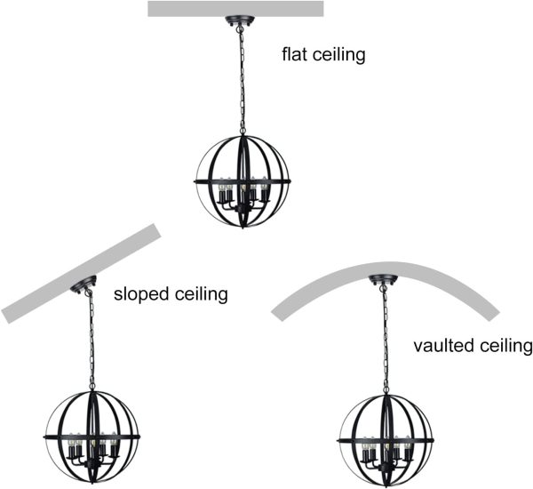 CHWDA24827 Adjustable Chandelier Entryway E12 Matte - Image 4