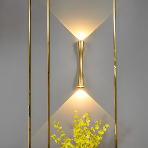 CHWDA24849 Electroplated Metal LED Up and Down Lights Modern Wall Sconce Lighting - Image 7