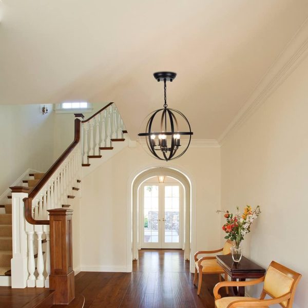 CHWDA24827 Adjustable Chandelier Entryway E12 Matte - Image 2