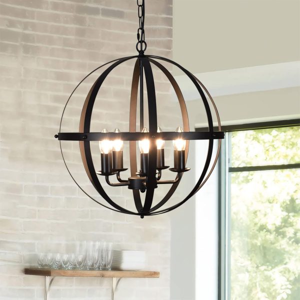 CHWDA24827 Adjustable Chandelier Entryway E12 Matte - Image 5