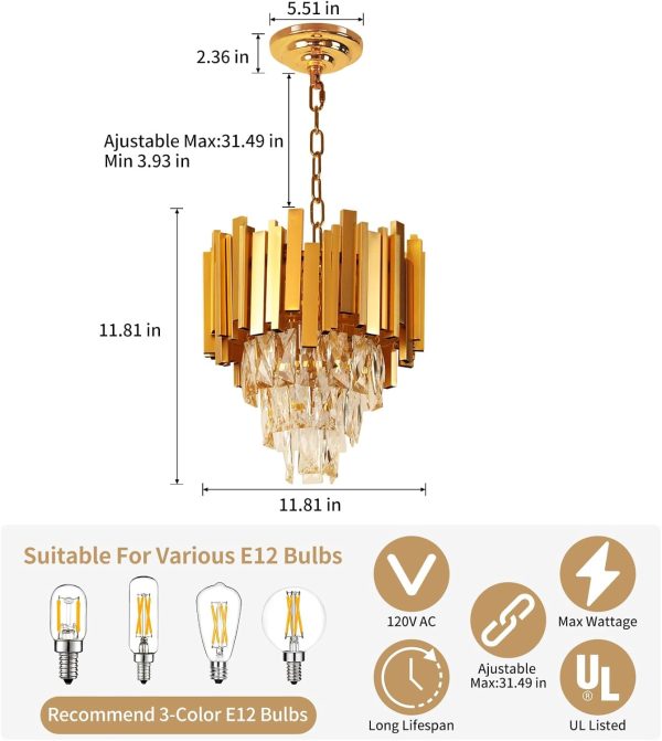 CHWDA24815 Chandelier Fixtures Adjustable Included - Image 2