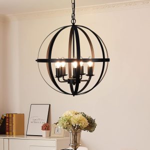 CHWDA24827 Adjustable Chandelier Entryway E12 Matte