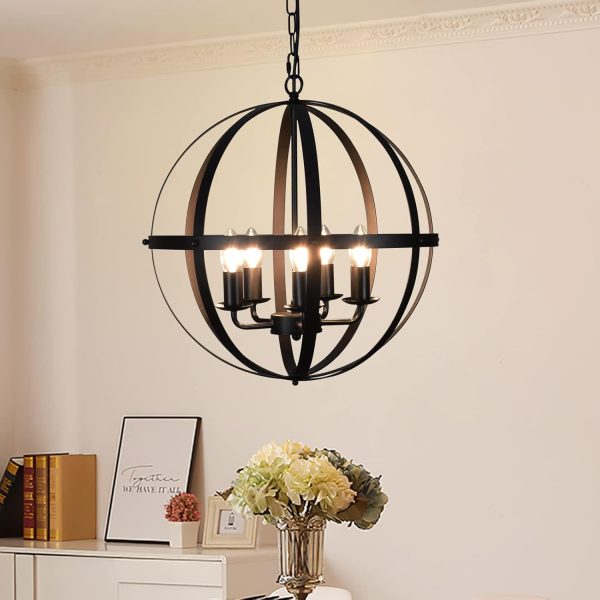 CHWDA24827 Adjustable Chandelier Entryway E12 Matte