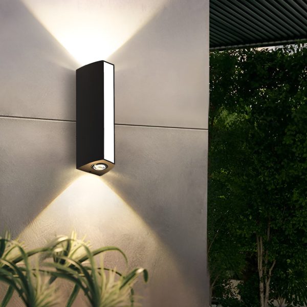 CHWDA24844 Rectangular Led Up and Down Lights Waterproof Black Modern Wall Lamp - Image 2