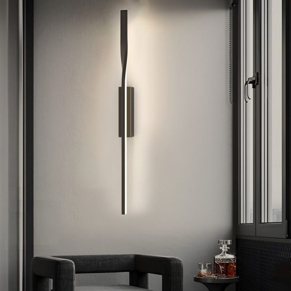 CHWDA24851 Creative Linear Strip LED Black Nordic Wall Lamp Wall Sconce Lighting - Image 7