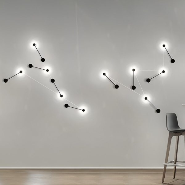 CHWDA24847 Creative Round Line LED Black Nordic Wall Art Light Wall Sconce Lighting - Image 6