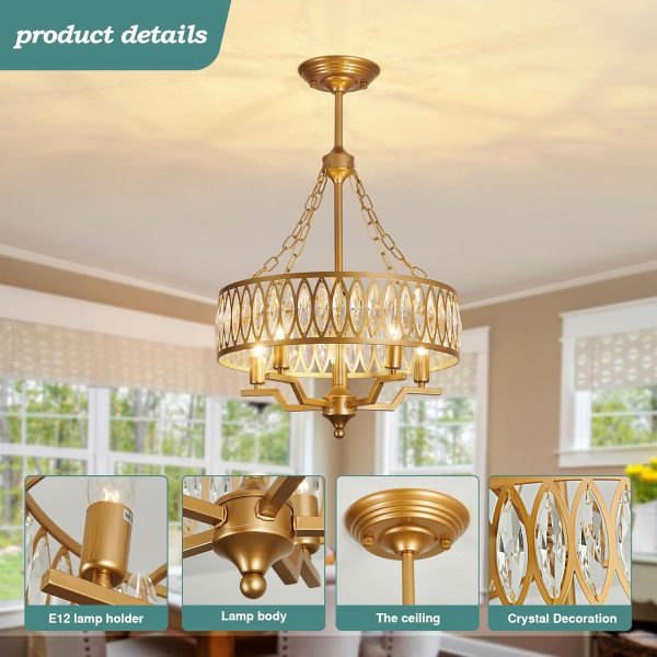 CHWDA24814 Chandelier Fixtures Farmhouse Bathroom - Image 3