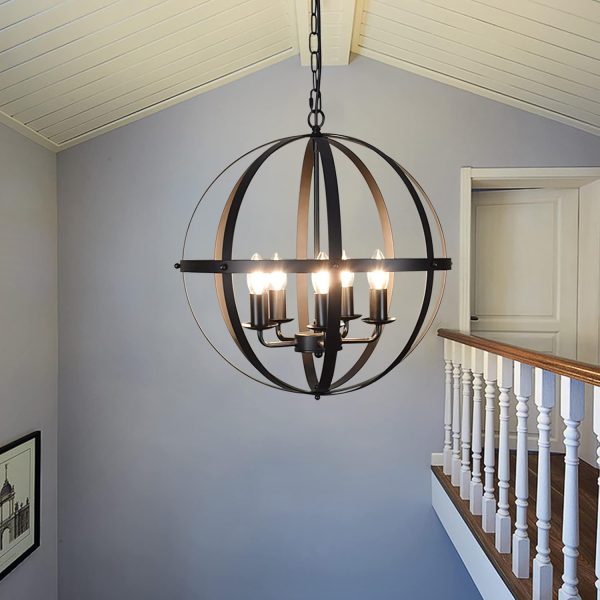 CHWDA24827 Adjustable Chandelier Entryway E12 Matte - Image 8