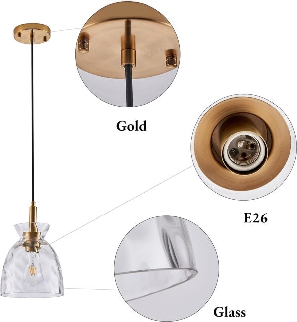 CHWDA24811 Industrial Lighting Hammered Chandelier - Image 8