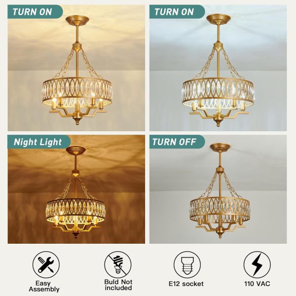 CHWDA24814 Chandelier Fixtures Farmhouse Bathroom - Image 4