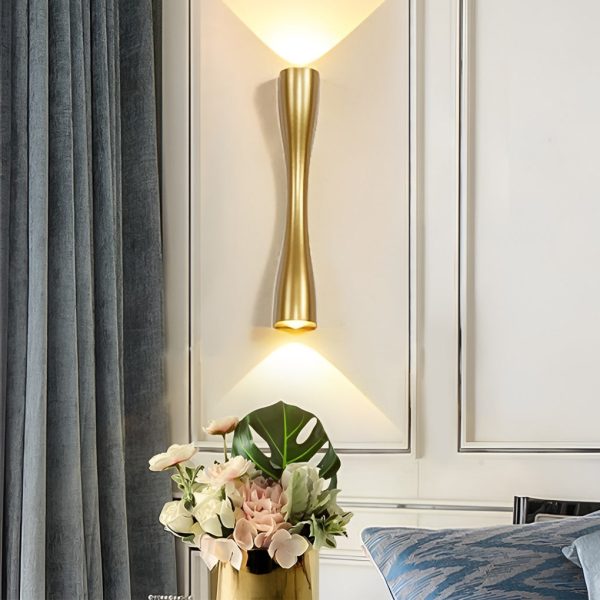 CHWDA24849 Electroplated Metal LED Up and Down Lights Modern Wall Sconce Lighting - Image 4