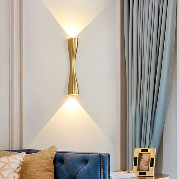 CHWDA24849 Electroplated Metal LED Up and Down Lights Modern Wall Sconce Lighting - Image 2