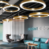 CHWDA24867 60W Aluminum Profile Interior Designer Round Pendant Lamp - Image 5