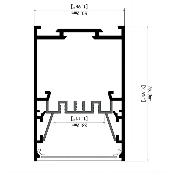 CHWDA24868 Simple modern LED linear office lighting - Image 6