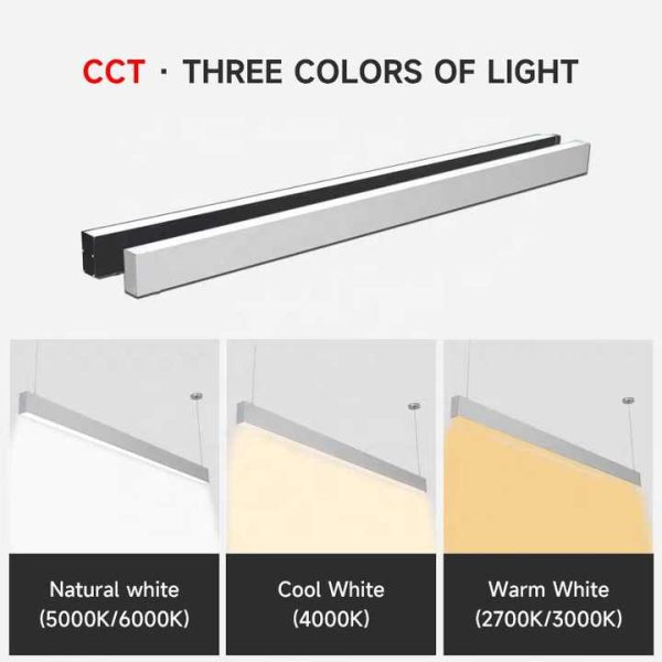 CHWDA24859 35W High Lumen Black Linear Led White Ceiling Office - Image 4