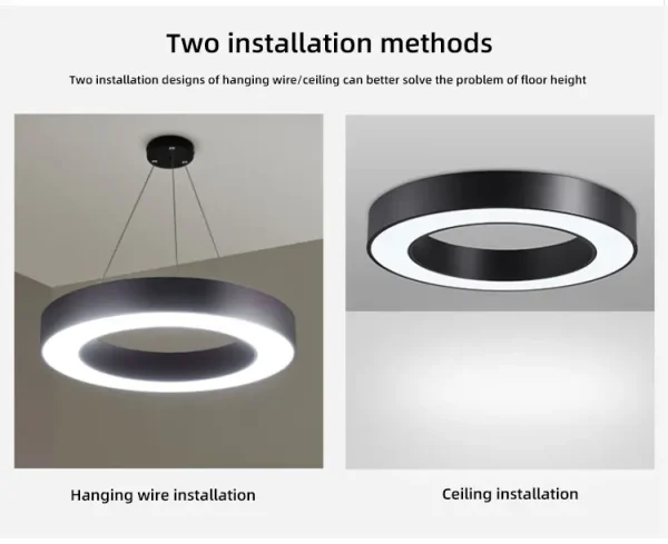 CHWDA24860 50mm 75mm led gold hollow circle - Image 6