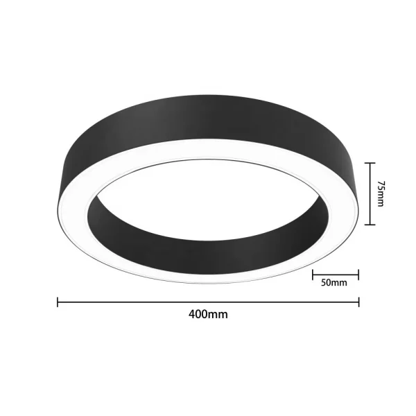 CHWDA24860 50mm 75mm led gold hollow circle - Image 3