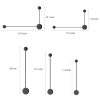 CHWDA24847 Creative Round Line LED Black Nordic Wall Art Light Wall Sconce Lighting - Image 9